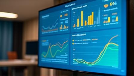 Gráfico de análise de revenue management